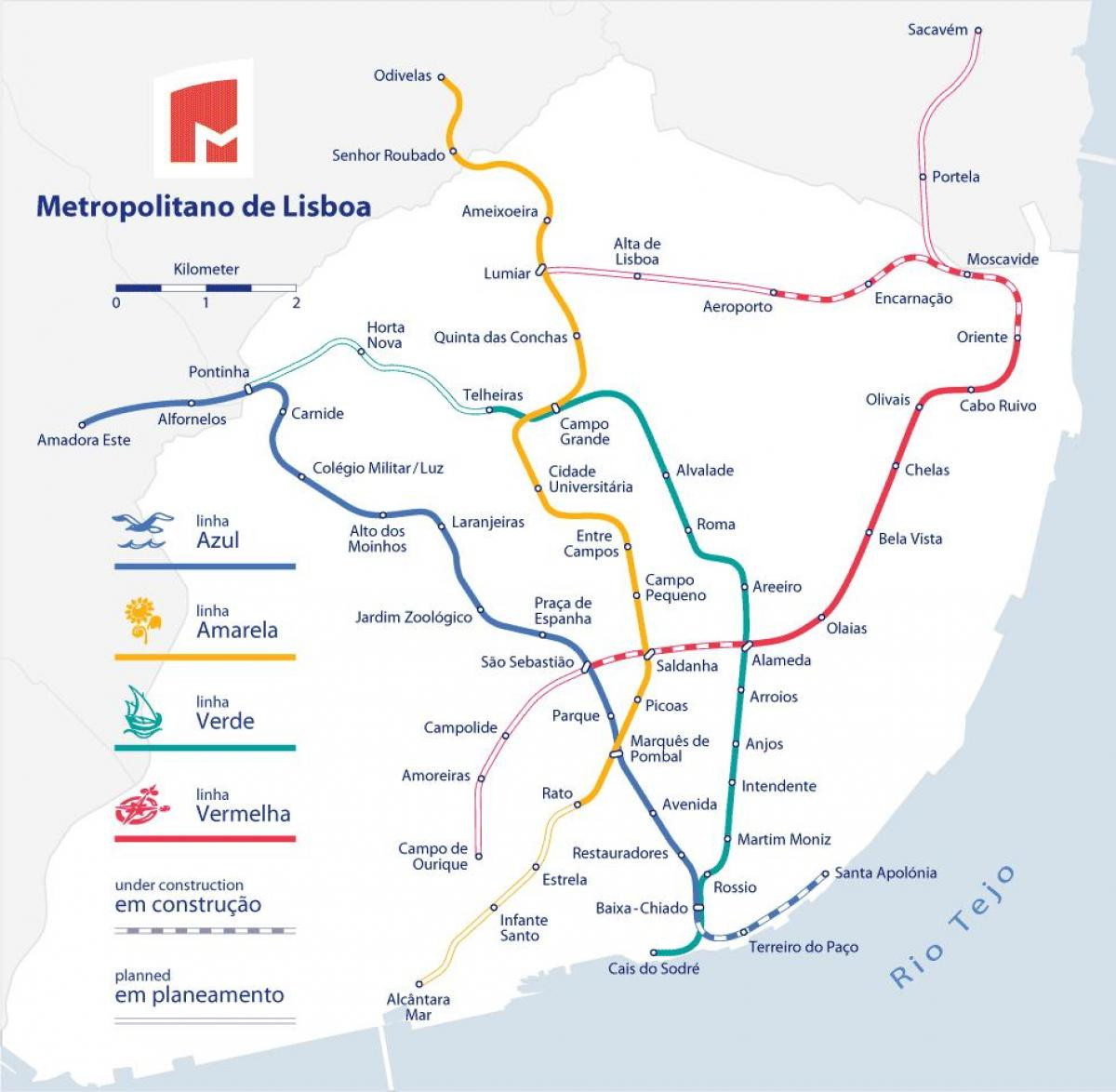 Lisbon train station map