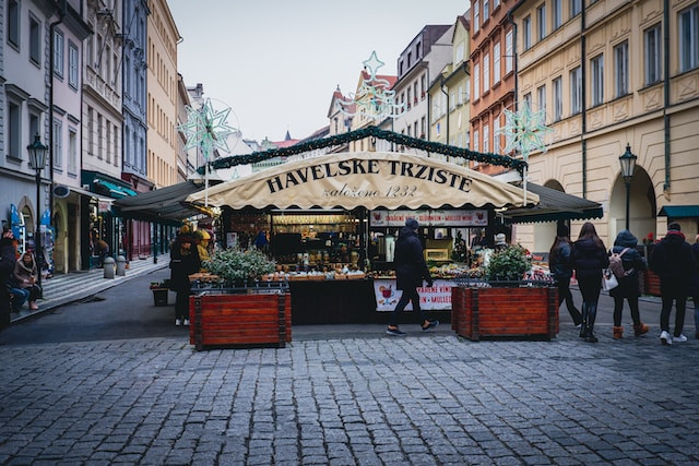 Famers’ markets, local markets in Prague, Czech republic, Havelske trziste