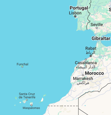 Where is Madeira in Europe?