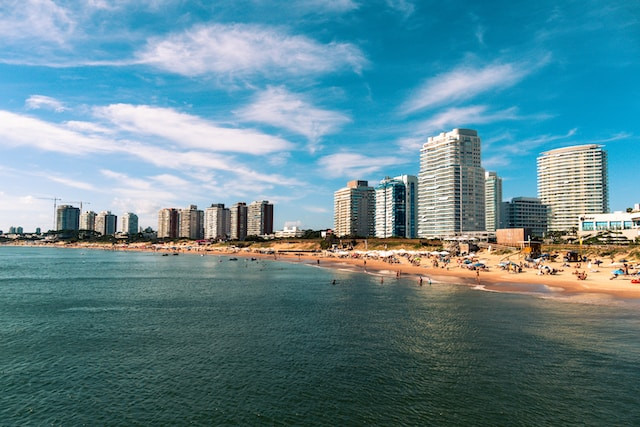City of Punta del Este Uruguay. Beach, digital nomad visa