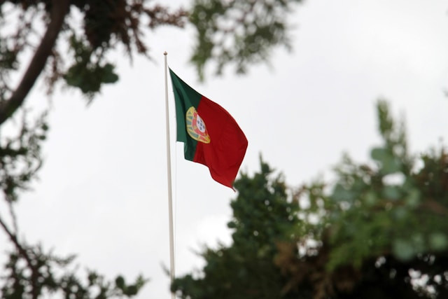 The colors of the Portugal flag